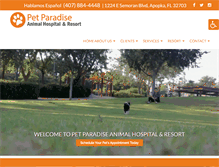 Tablet Screenshot of petparadiseah.com